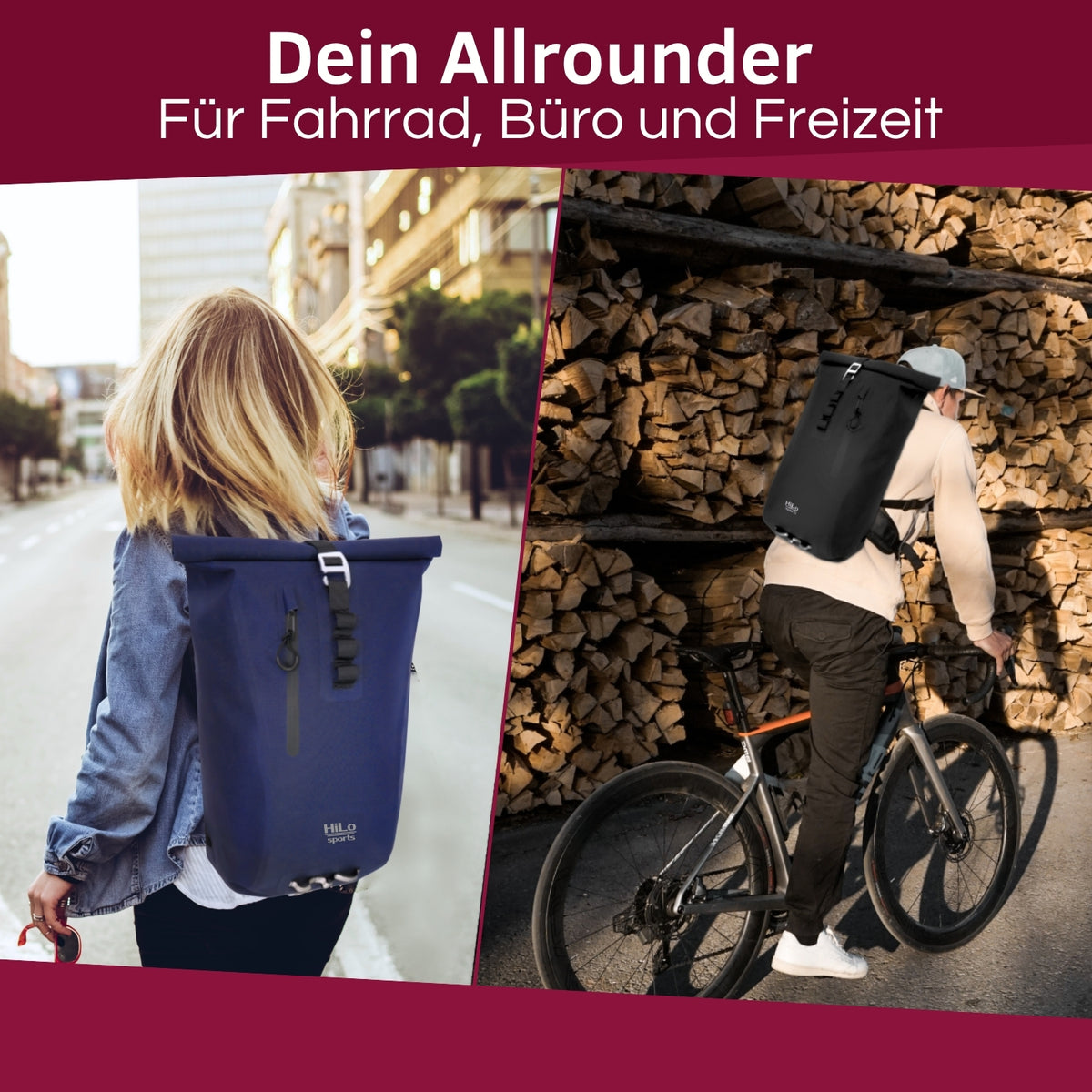 Wasserdichter Rolltop Rucksack "Urban 25" - V2.0