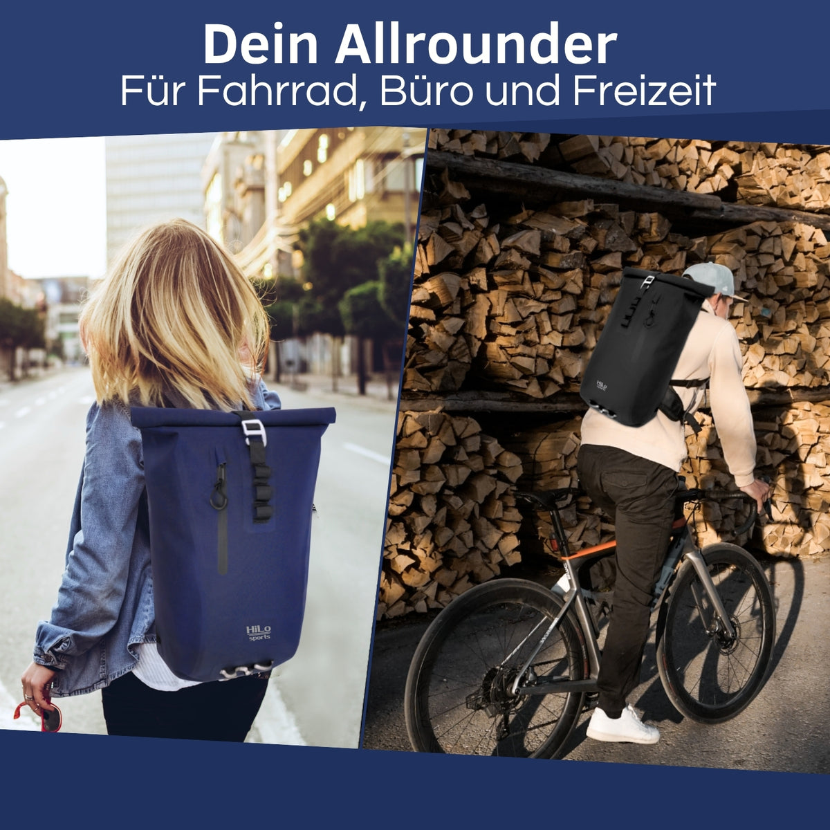 Wasserdichter Rolltop Rucksack "Urban 25" - V2.0