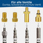 Die Ventiladapter passen auf DV, SV und AV Ventile.