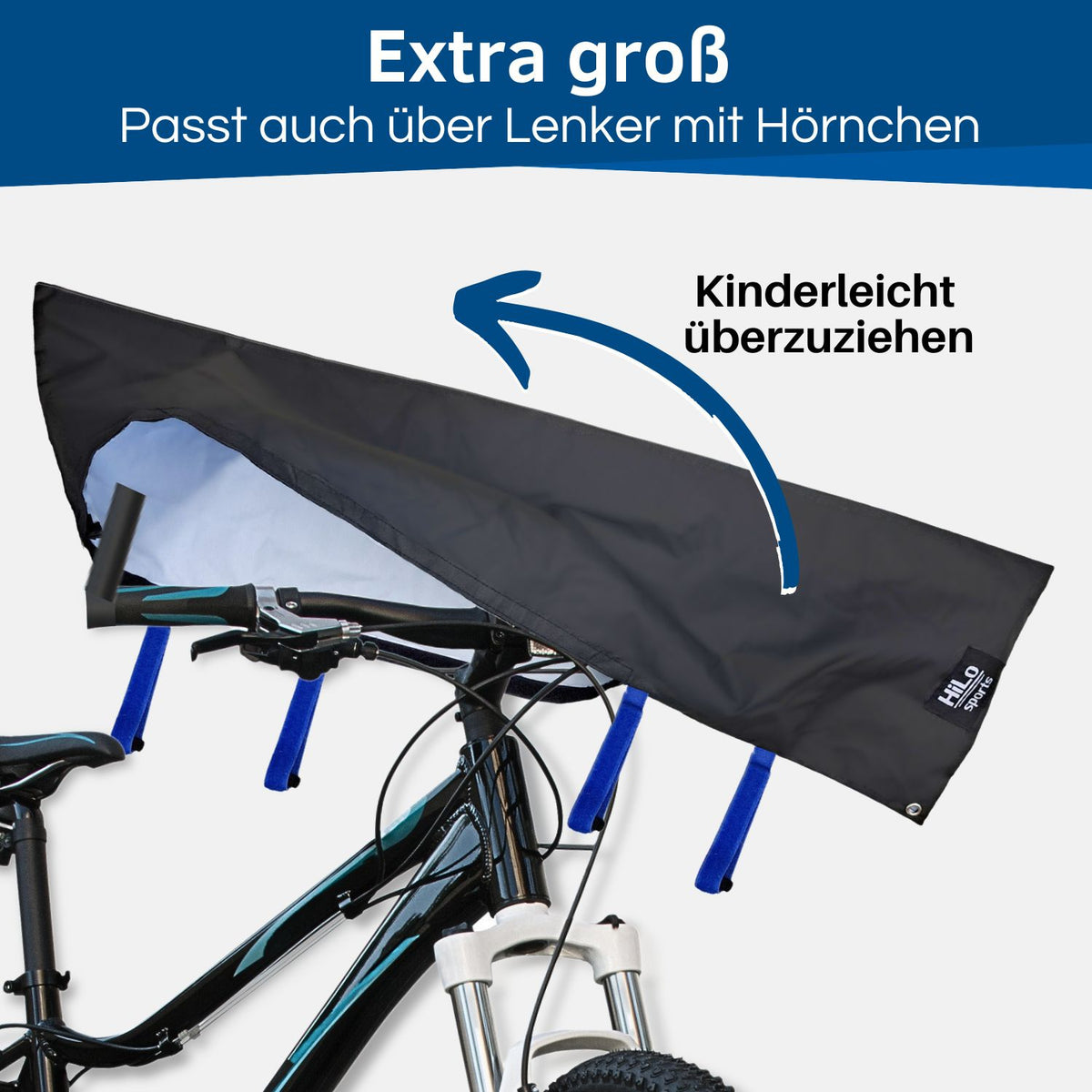 E-Bike Lenker Schutzhülle ist sehr einfach zu befestigen.