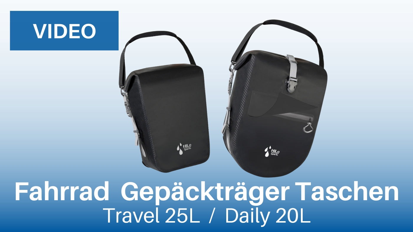 Fahrrad Hinterradtasche wasserdicht 25L