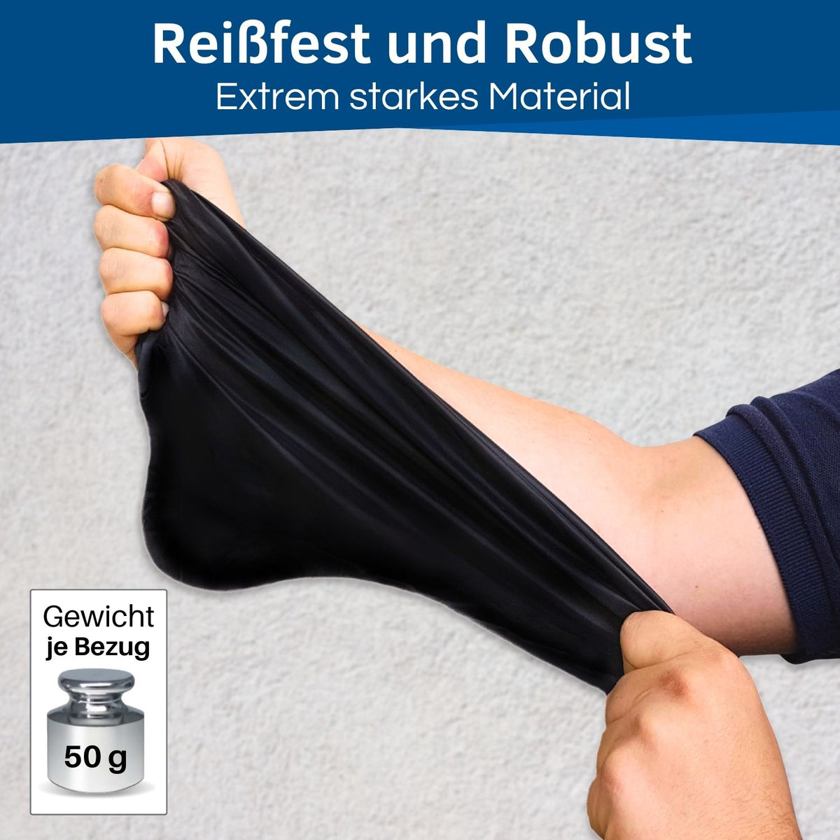 Der Sattel Überzug ist reißfest.